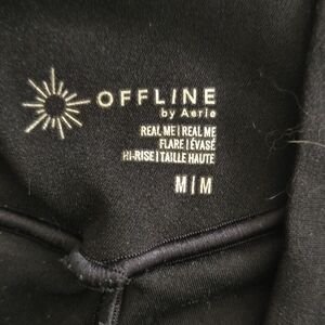 Aerie Black Hi-Rise Flare Leggings